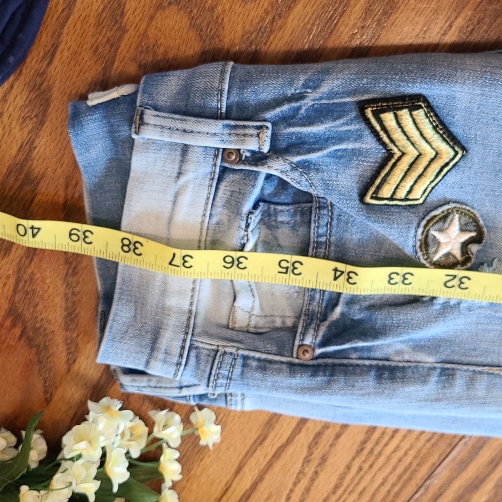 Indigo Rein Forever Jeans - Patches - Size 1 - Picture 6 of 9